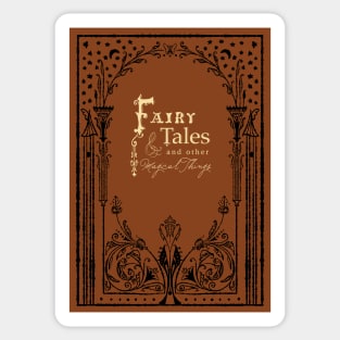 Fairy Tales Vintage Book Cover Sticker